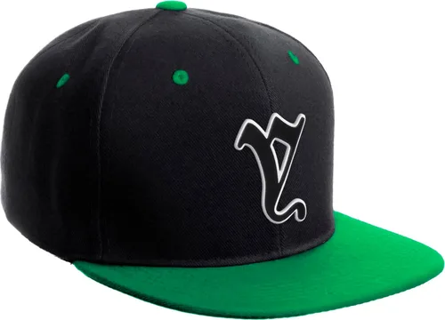 Vista 1200 de Daxton Gorra clásica con visera de billete plano con letras del alfabeto inglés antiguo de la A a la Z