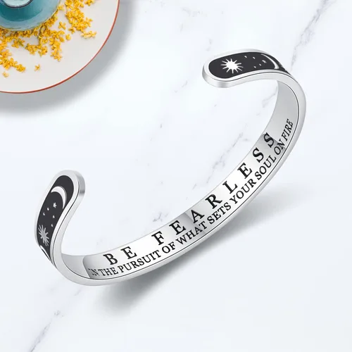 Vista 2 de TONY & SANDY - Brazaletes motivacionales para mujeres, adolescentes o niñas, regalos de cumpleaños personalizados para mamá, hija, hermana o amigas