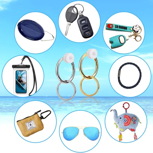 Vista 6 de BABORUI Llavero para bolsa Bogg, llavero ligero compatible con bolsas Bogg pequeñas y grandes, accesorio de dije para bolsa Bogg Bag Tote, dorado