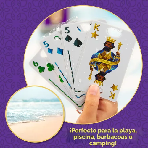 Vista 5 de Five Crowns - Juego de cartas impermeable estilo Rummy para niños, noche