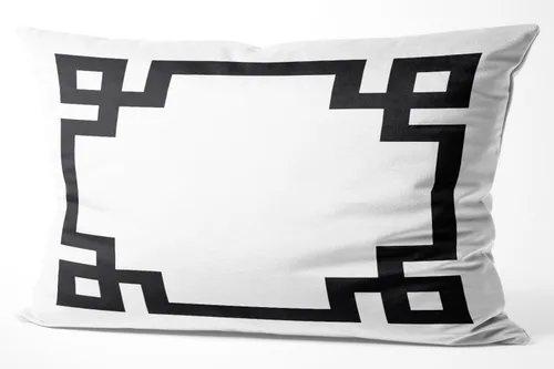 Vista 68 de Funda de almohada rectangular con cremallera en un lado impreso de 12 x 16 pulgadas, color blanco y rosa intenso Rosa fucsia