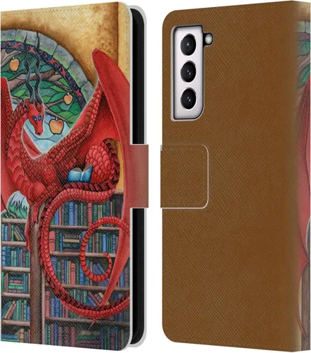 Vista 50 de Head Case Designs Officially Licensed Carla Morrow Galactic Entrancement Dragons Leather Wallet Case Compatible with Samsung Galaxy A07 4G