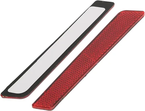 Vista 2 de TCT-MOTORPARTS Cubierta de pestillo de alforja reflectores rojos visibilidad para Harley Touring Road King FLT FLHT FLHTCU FLHRC Street Electra