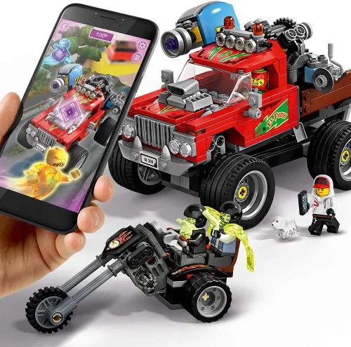 Vista 5 de LEGO Hidden Side El Fuego's Stunt Truck 70421 Kit de construcción, juego fantasma para niños y niñas de 8 años en adelante, juego interactivo