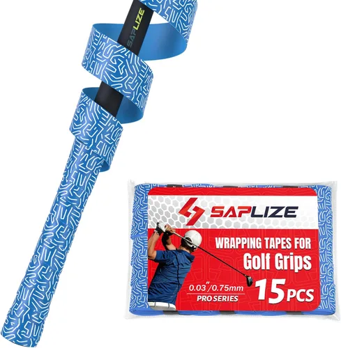 Vista 11 de SAPLIZE Golf Grip Wrapping Tapes, 3/15 Pack Tacky PU Overgrip Tapes, New Regripping Solution for Golf Club Grips, Golf Regripping Wrap Tape