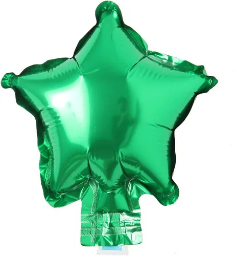 Vista 12 de 5 unids/lote Mini globos de papel de aluminio con forma de corazón de estrella de 5 pulgadas, globos inflables para boda, cumpleaños, baby shower