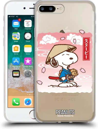 Vista 381 de Carcasa de gel para iPhone 7 Plus/iPhone 8 Plus, diseño de Snoopy Oriental de Peanuts, Badges