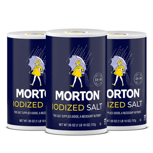 Vista 8 de Morton Sal yodada, multiusos, (26 onzas), paquete de 2 – multiusos, perfecta para cocinar y usar en la mesa