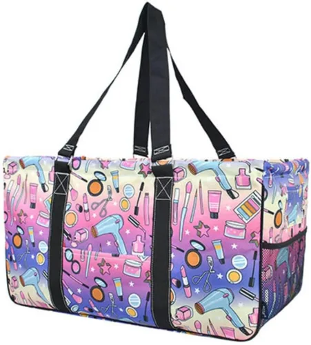 Vista 93 de NGIL Bolsa de comestibles reutilizable extra grande plegable de gran tamaño para comestibles, almacenamiento, picnic, playa, Estampado de vaca