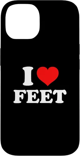 Vista 4 de Funda para iPhone 13 I Love Feet