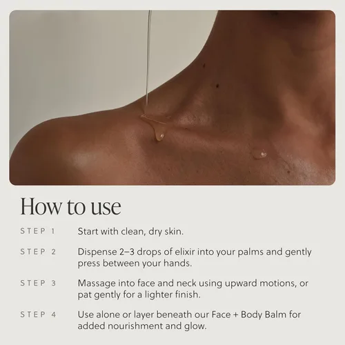 Vista 8 de Elixir botánico de 2 onzas, hidratante de aceite facial botánico, natural y limpio, antienvejecimiento, aceite facial hidratante con jojoba, suero
