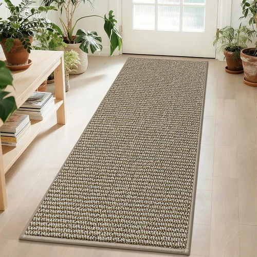 Vista 42 de BEQHAUSE Alfombra de Entrada de 20"x32" Tapete Interior para Puerta Antideslizante Lavable, Alfombras de Pasillo Absorbentes y Resistentes a Manchas