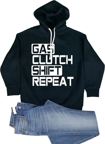 Vista 22 de Go All Out Sudadera con capucha Gas Clutch Shift Repeat para hombre y mujer