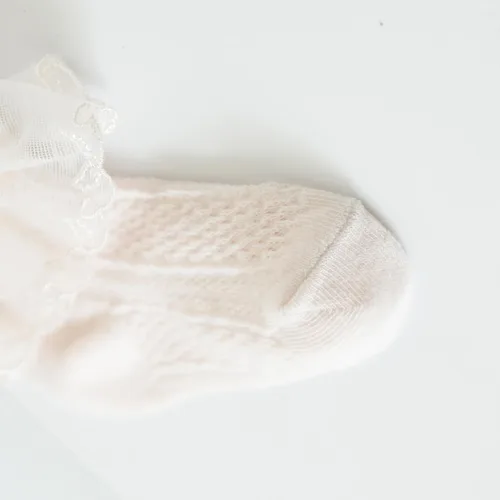 Vista 7 de Eimmabey Calcetines de verano para niñas con encaje, paquete de 8 calcetines de algodón para bebés y niños pequeños