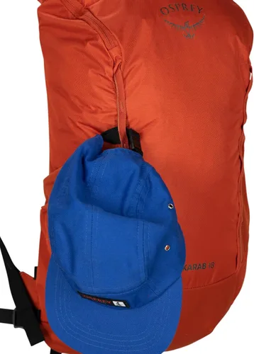 Vista 6 de Osprey Skarab 18L Mochila de senderismo para hombre con depósito hidráulico, verde tundra, talla única, Tundra Verde, Mochila de senderismo Skarab