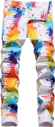 Vista 149 de Enrica Pantalones vaqueros estampados casuales para hombre