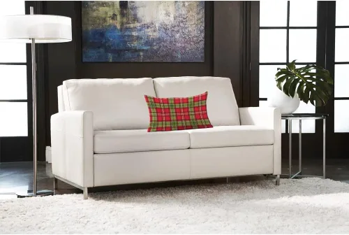 Vista 2 de AOYEGO Funda de almohada de cuadros rojos y verdes de 12 x 20 pulgadas, fundas de almohada rectangulares de algodón y lino para decoración