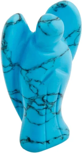 Vista 26 de SUNYIK, estatua de bolsillo de ángel guardián esculpida a mano, curación Reiki espiritual, figura esculpida., piedra ojo de tigre, Tiger's Eye