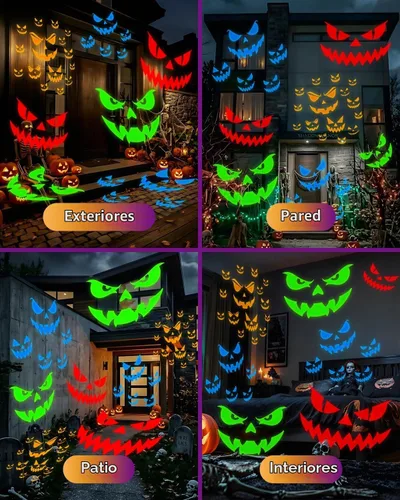 Vista 6 de Proyector de luces de Halloween ultra brillantes para exteriores