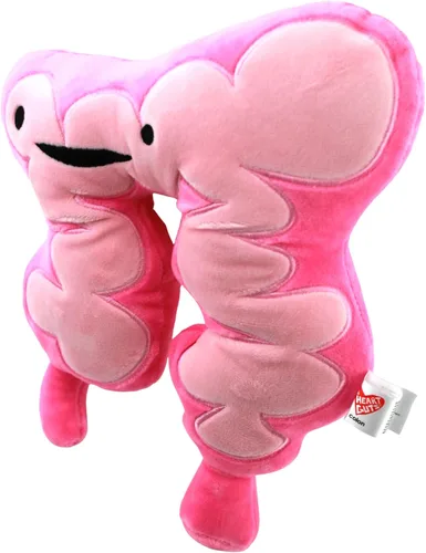 Vista 4 de I Heart Guts Peluche de Colon – Lindo peluche del sistema digestivo de 11 pulgadas para conciencia del cáncer, recuperación de cirugía y regalo