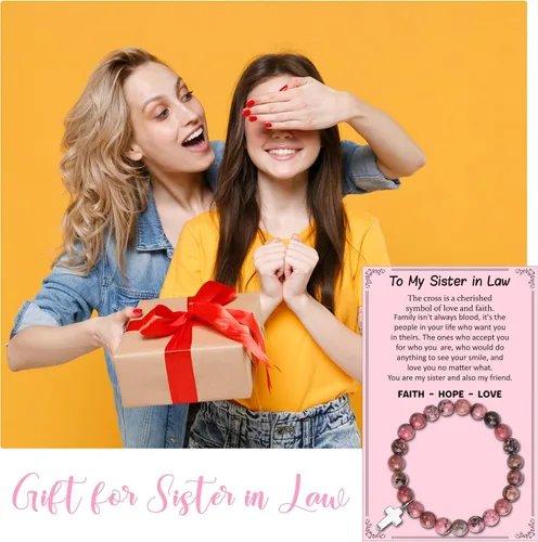 Vista 7 de Pulsera de piedra natural, regalos para mujeres, abuela, mamá, esposa, hija, tía, hermana, nana, gigi, mimi, novia, día de la madre, cumpleaños