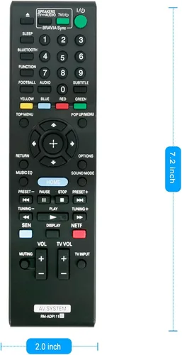 Vista 4 de RM-ADP111 Control remoto de repuesto aplicable para Sony BDV-E2100 BDV-E4100 BDV-E6100 BDV-E3100 Blu-ray DVD Sistema de cine en casa