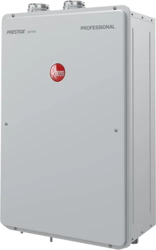 Vista 11 de Rheem Prestige - Calentador de agua sin tanque de gas natural interior de alta eficiencia 9.5GPM