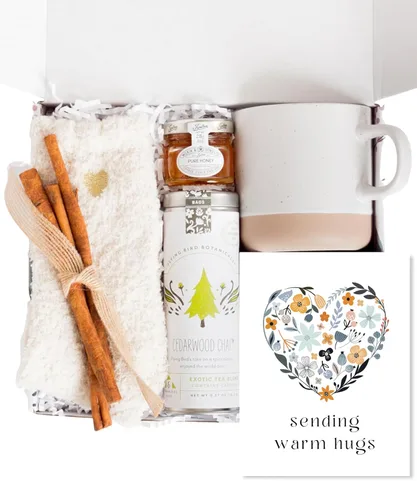 Vista 11 de Unboxme Get Well Soon - Cesta de regalo reconfortante para mujeres, caja de cuidado personal calmante con calcetines esponjosos, taza de cerámica