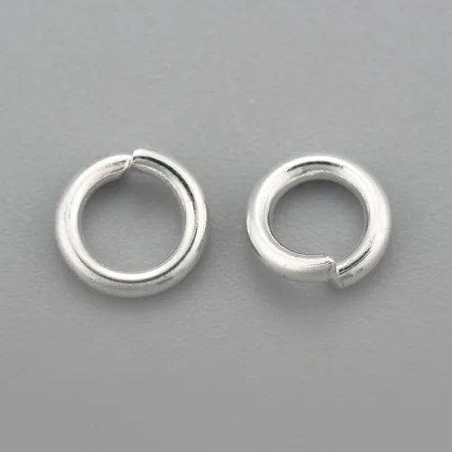 Vista 88 de HDSupplies 100 piezas - 4mm de argollas de acero inoxidable 304 de tono negro - Calibre 22 (espesor de 0.6mm)