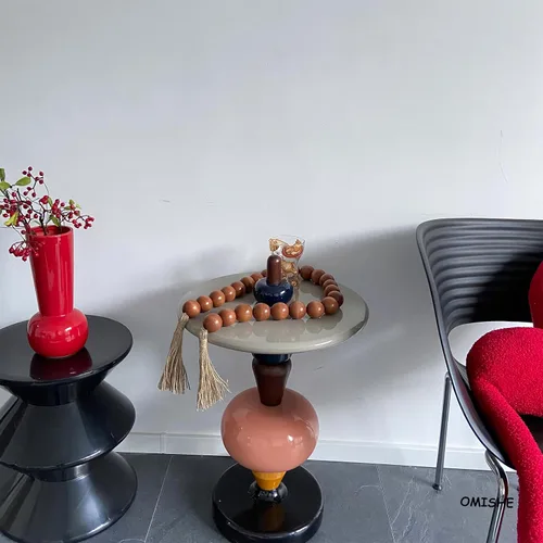 Vista 168 de OMISHE Guirnalda de cuentas de madera extra grande con cuentas de madera y borlas de 1.6 pulgadas de diámetro, cuentas decorativas rústicas de 41