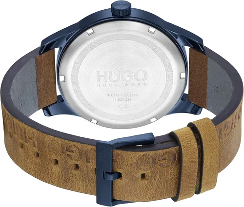 Vista 3 de HUGO #Invent Men's Quartz Stainless Steel Watch with Leather Strap