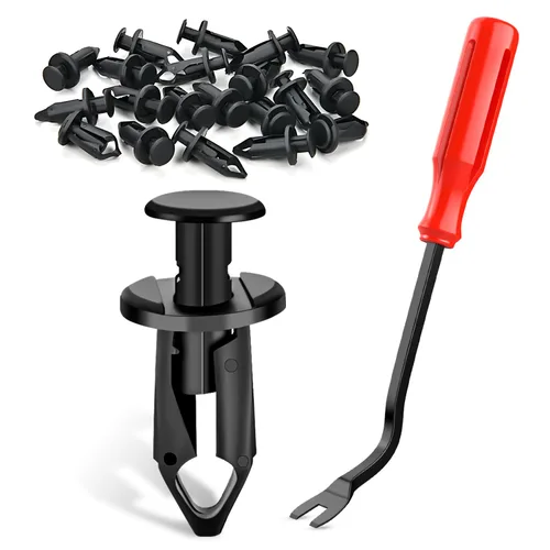 Vista 2 de GOOACC 100 clips de guardabarros para el cuerpo, remaches para el motor, debajo de la cubierta, clips de protección contra salpicaduras para Honda