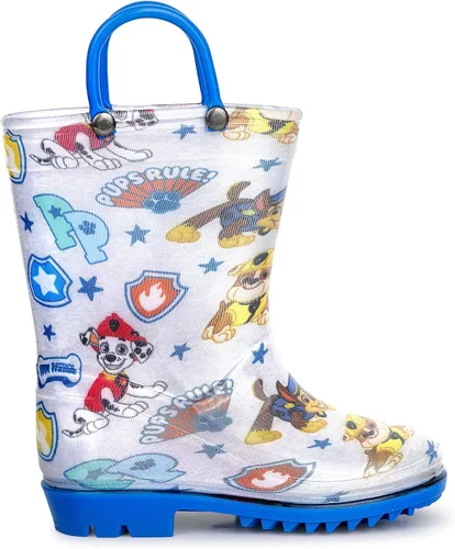 Vista 3 de Nickelodeon Paw Patrol - Botas de lluvia de PVC con estampado de personajes para niños