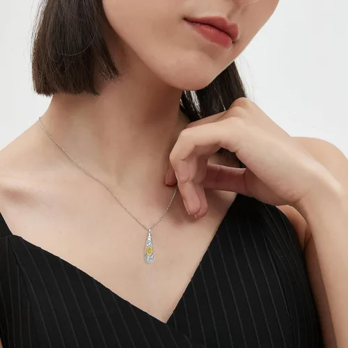 Vista 97 de Collar con colgante de urna de cenizas de cremación y árbol de la vida para mujer, plata de ley US1
