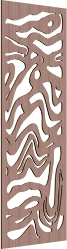 Vista 158 de 9 3/8"W x 24 3/8"H x 1/4"T Northfield Decorativos Paneles de Pared de Madera Calado, Abedul