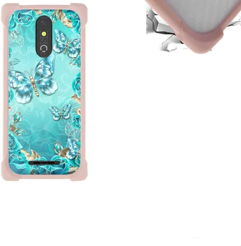 Vista 25 de jioeuinly Funda compatible con ZTE Blade X1 5G Phone Case PC Backplane + cubierta de silicona suave marco XSH