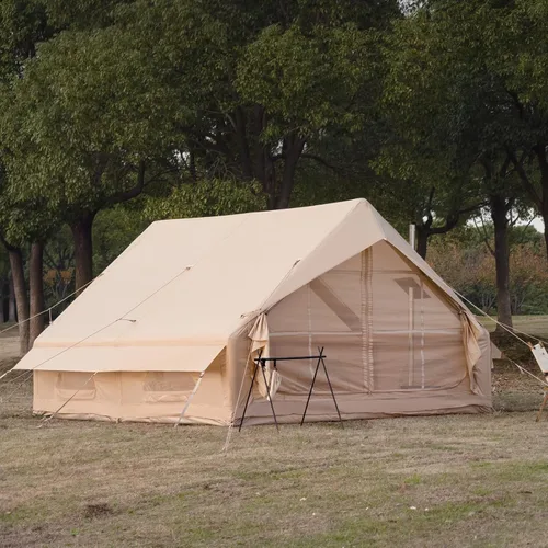 Vista 13 de Inflatable Camping Tent with Hand Pump Waterproof Outdoor Blow up Tent 2-8 Person Oxford 4 Season Glamping Air Tent Cabin House with Mesh Windows &