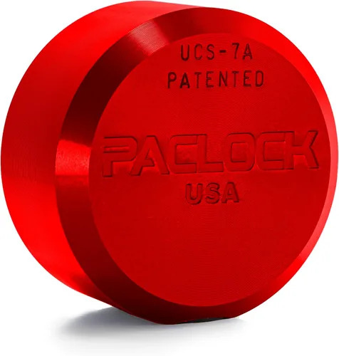 Vista 11 de PACLOCK's 7-Series Flat Back Puck w/Tapped Holes, High Security Rotating Disc, Manufacturer-Controlled Key Assigning, Exclusive Key Number, U-Pick!