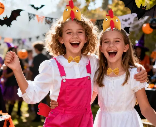 Vista 3 de 3 piezas de disfraz de animal, gallo de pollo, accesorios para la diadema para disfraz de Halloween