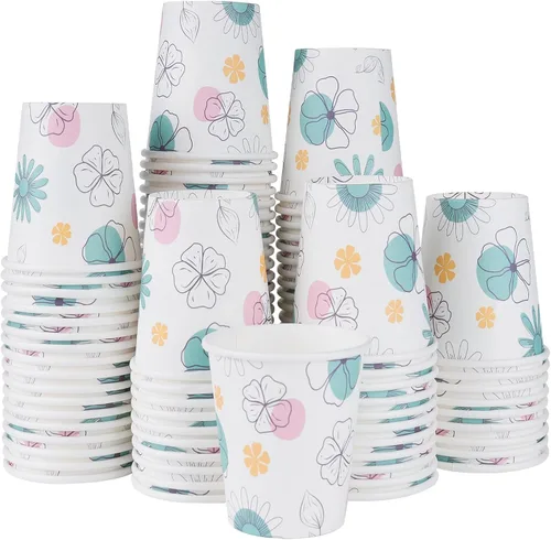 Vista 10 de Lamosi Paquete de 300 tazas de baño de 3 onzas, vasos de papel de 3 onzas, taza de enjuague bucal, mini taza de papel para fiestas, pícnics