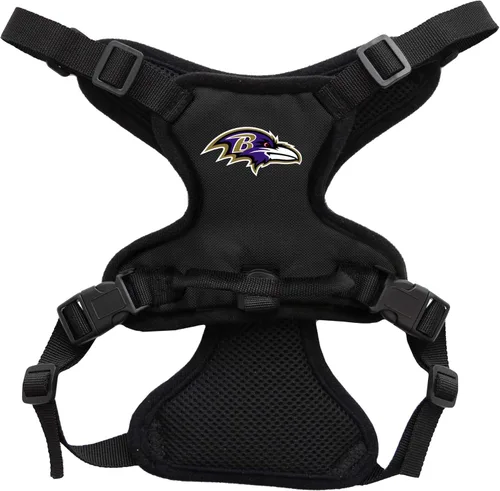 Vista 9 de Littlearth NFL Las Vegas Raiders Pet Front Clip Harness, Team Color, Small