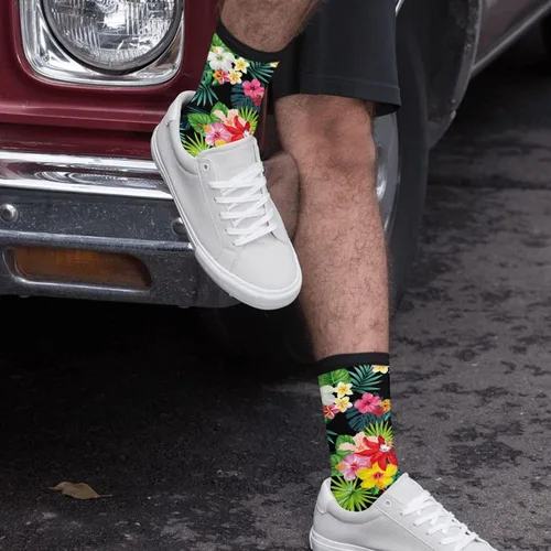 Vista 5 de Mouxue Calcetines locos del tubo del equipo de la novedad divertida, calcetines casuales del vestido de las mujeres de los hombres