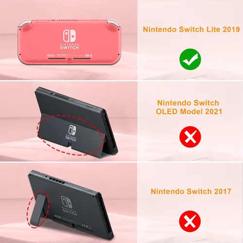 Vista 2 de FINTIE Carrying Case for Nintendo Switch Lite 2019, [Shockproof] Hard Shell Protective Cover Travel Bag with Game Card & Micro SD Card Slots for