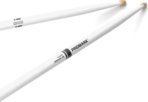 Vista 13 de Promark American Hickory Classic 5A - Baquetas de nogal americano, punta de bellota, azul - Par individual