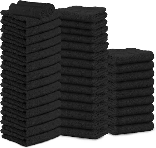 Vista 19 de Paquete de 24 Toallas de Mano Arena 100% Algodón Toalla de Spa – 16x26 pulgadas Toallas Faciales Altamente Absorbentes Gimnasio, Toalla para Cabello