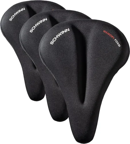 Vista 8 de Schwinn Cruise - Funda de asiento de bicicleta de espuma viscoelástica de doble correa, funda de sillín para mayor comodidad, espuma viscoelástica