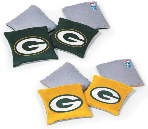 Vista 23 de Wild Sports - Bolsas de frijoles de doble cara de fútbol americano profesional de la NFL, 8 unidades, bolsas de lanzamiento de primera calidad
