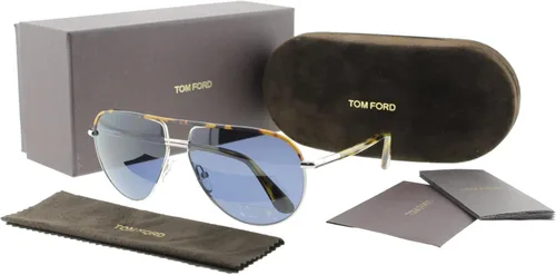 Vista 4 de Tom Ford anteojos de sol Cole en Blonde Havana Azul