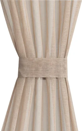 Vista 3 de Aquazolax Panel de cortina para puerta francesa delgada y transparente con bolsillo para barra, elegante panel de cortina de gasa sólida de 30 x 40