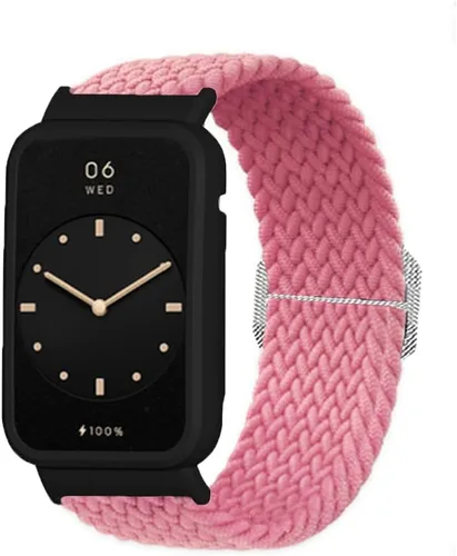 Vista 6 de Senter Correa de repuesto de liberación rápida de nailon suave para Huawei Band 7 pro Smart Watch
